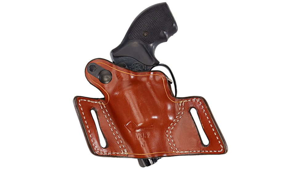Aker Leather Model 133 White Lightning Revolver Holster, S&amp;W 649 Hammerless, Right, Plain, Tan, H133TPR-SW649