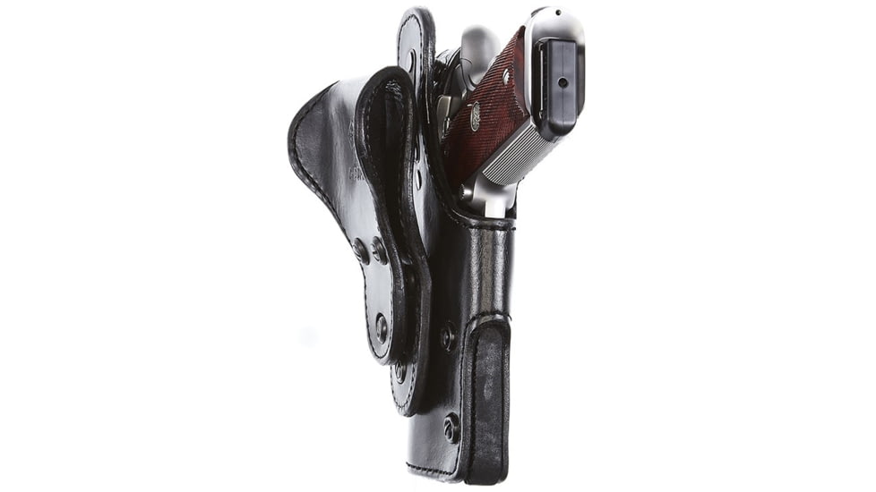 Aker Leather Model 164 Sentinel Low Ride Lined Holster, Glock 19/23/32, Right, Basketweave, Black, H164BWR-GL1923