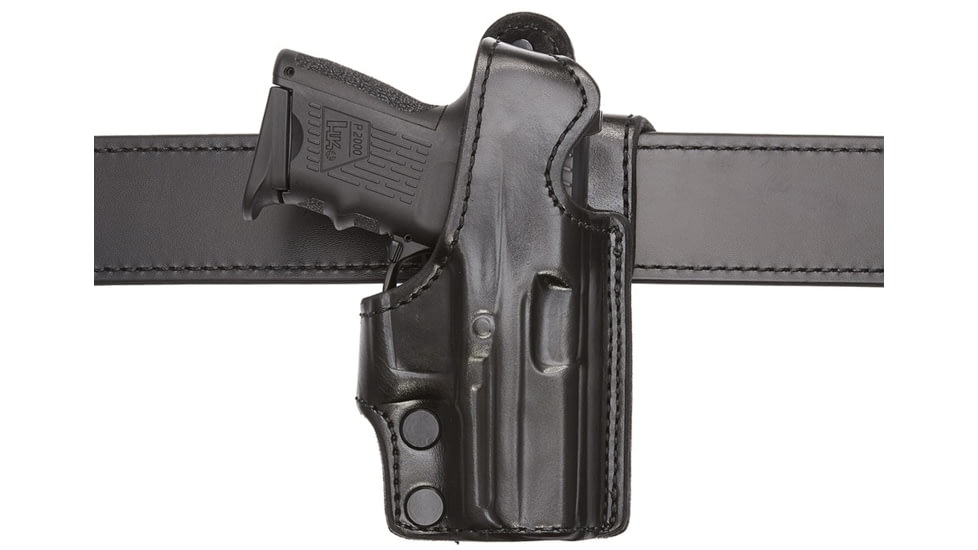 Aker Leather Model 164 Sentinel Low Ride Lined Holster, Glock 17/22/31, Left, Plain, Black, H164BPL-GL1722