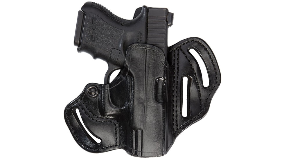 Aker Leather Model 135 Spring Special Holsters, Glock 26/Glock 27/Glock 33, Left, Plain, Black, H135BPL-GL2627