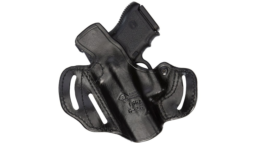 Aker Leather Model 135 Spring Special Holsters, Glock 26/Glock 27/Glock 33, Left, Plain, Black, H135BPL-GL2627