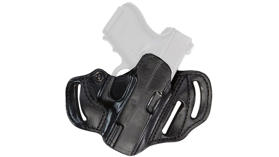 Aker Leather Model 135 Spring Special Holsters, Glock 26/Glock 27/Glock 33, Left, Plain, Black, H135BPL-GL2627