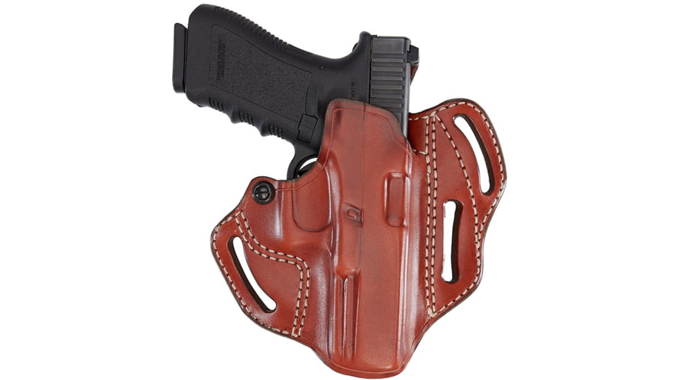 Aker Leather Model 166A Classic 3 Slot Strapless Open Top Holster, M&amp;P 9/40/ 2.0, Left, Plain, Tan, H166ATPL-MP40