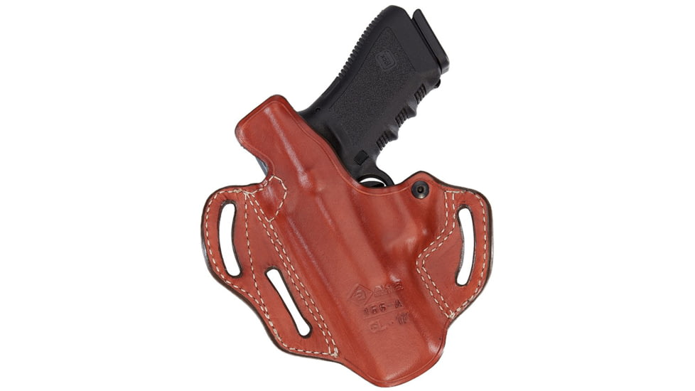 Aker Leather Model 166A Classic 3 Slot Strapless Open Top Holster, M&amp;P 9/40/ 2.0, Left, Plain, Tan, H166ATPL-MP40
