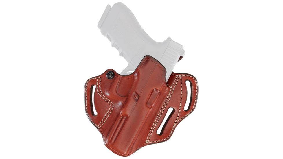 Aker Leather Model 166A Classic 3 Slot Strapless Open Top Holster, M&amp;P 9/40/ 2.0, Left, Plain, Tan, H166ATPL-MP40