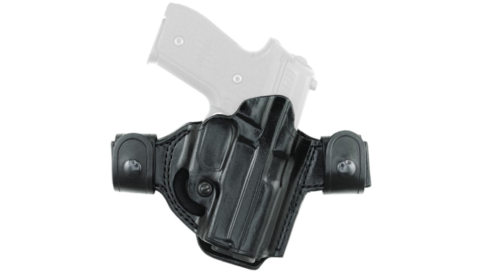 Aker Leather Model 171A Flatsider Patriot XR21 Strapless Open Top Holster, Beretta 92F, Left, Plain, Black, H171ABPL-BE92F