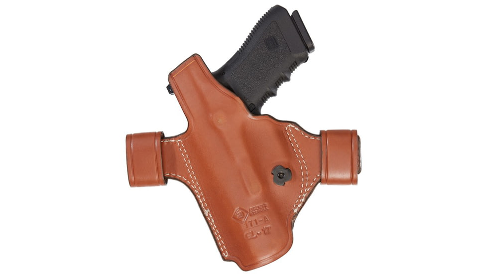 Aker Leather Model 171A Flatsider Patriot XR21 Strapless Open Top Holster, SIG Sauer P365, Left, Plain, Tan, H171ATPL-SS365