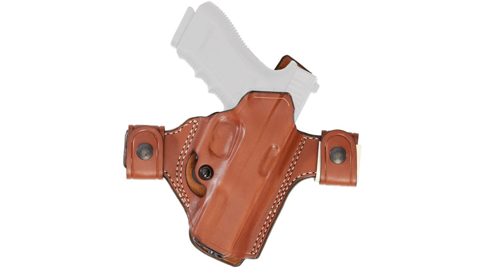 Aker Leather Model 171A Flatsider Patriot XR21 Strapless Open Top Holster, SIG Sauer P365, Left, Plain, Tan, H171ATPL-SS365