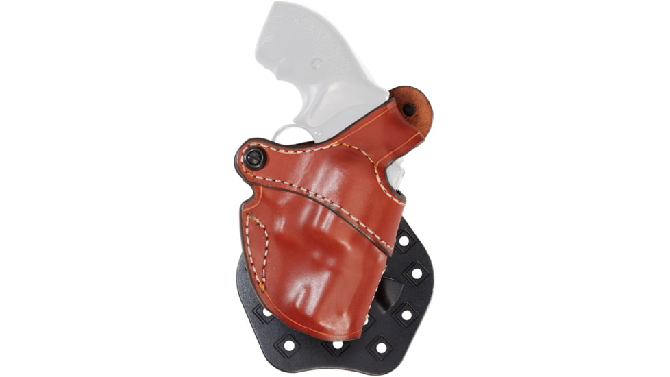 Aker Leather Model 244 D.A Revolver Thumb Break Holster, J-Frame 2in, Left, Plain, Tan, H244TPL-SM2