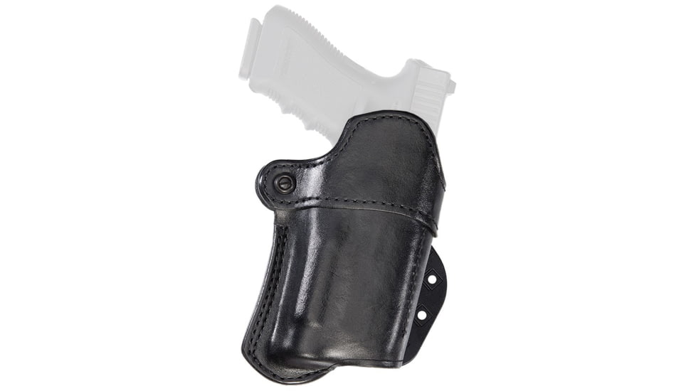 Aker Leather Model 267 Nightguard Open Top Paddle Holsters, HK P2000, Insight Technology M3/Streamlight TLR-1, Right, Plain, Black, H267ABPR-P2KM3