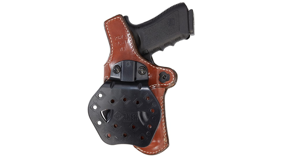 Aker Leather Model 267 Nightguard Open Top Paddle Holsters, SIG P220/226/229, SureFire X300U, Right, Plain, Tan, H267ATPR-SS220X3