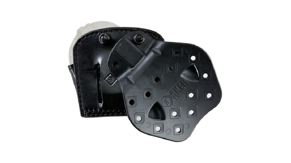 Aker Leather 519A D.M.S. ASP Cuff/Mag Combos, .40 S&amp;W/9mm Luger, Double Stack, Right, Plain, Black, A519ABPR-3