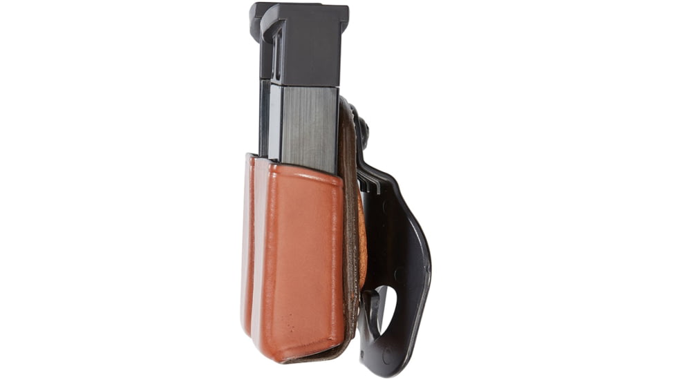 Aker Leather Model 523 D.M.S. Twin Double Magazine Pouch, Single Stack .45 ACP Magazines, Tan, A523-TP-1