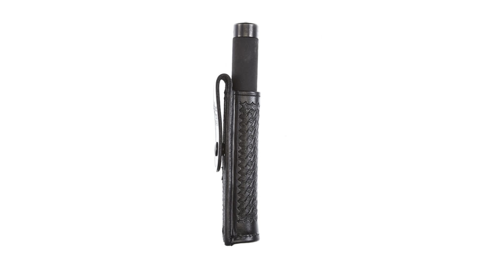Aker Leather Model 552 Expandable Baton Holder, Basketweave, Black, A552-BW-F26