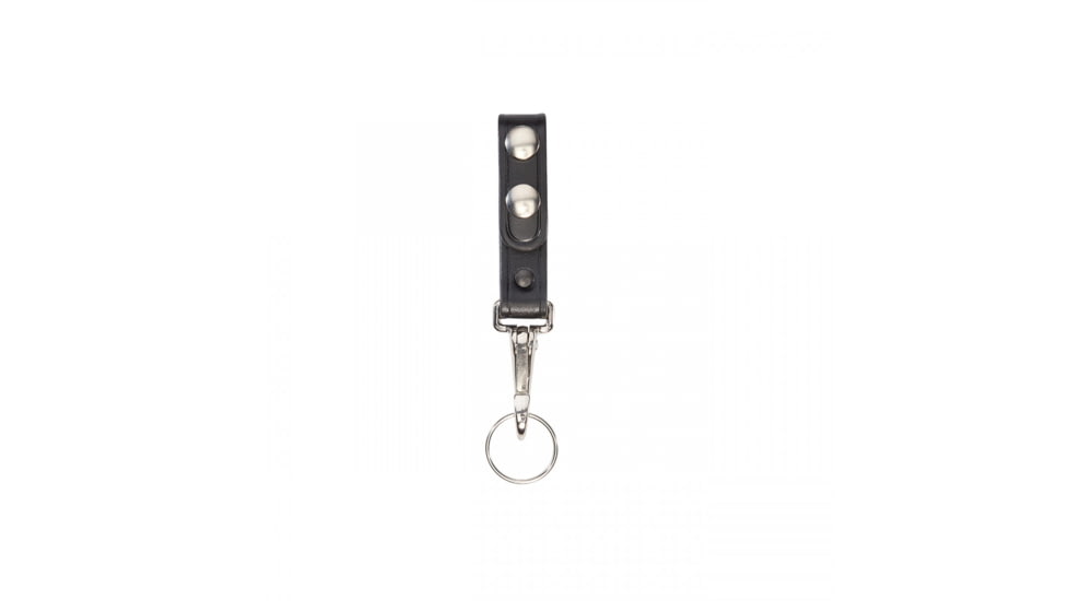 Aker Leather Model 561 Key Strap Holder, Plain, Black, A561-BP
