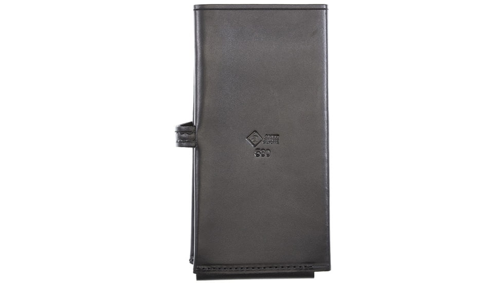 Aker Leather Model 580 Single Citation Book Cover, Plain, Black, A580-BP