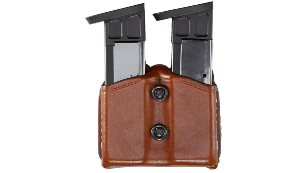 Aker Leather Model 616 Dual Magazine Carrier, .45cal, Double Stack, Tan, A616-TP-4