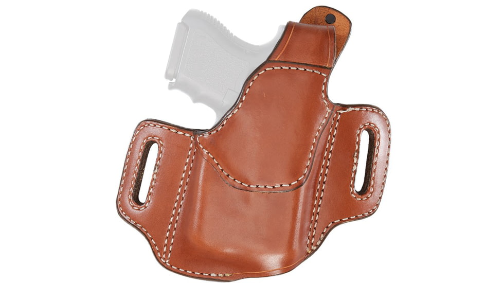 Aker Leather Nightguard Compact OWB Holster, SIG Sauer P320 Carry/Compact, Viridian C Series, Left, Plain, Tan, H147CTPL-S320C5