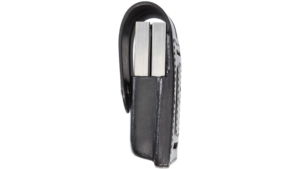 Aker Leather Quad Magazine Pouch, Medium, Single Stack, Colt, .45 Caliber, Chrome Snap, Plain, Black, A510D-BP-1-CH