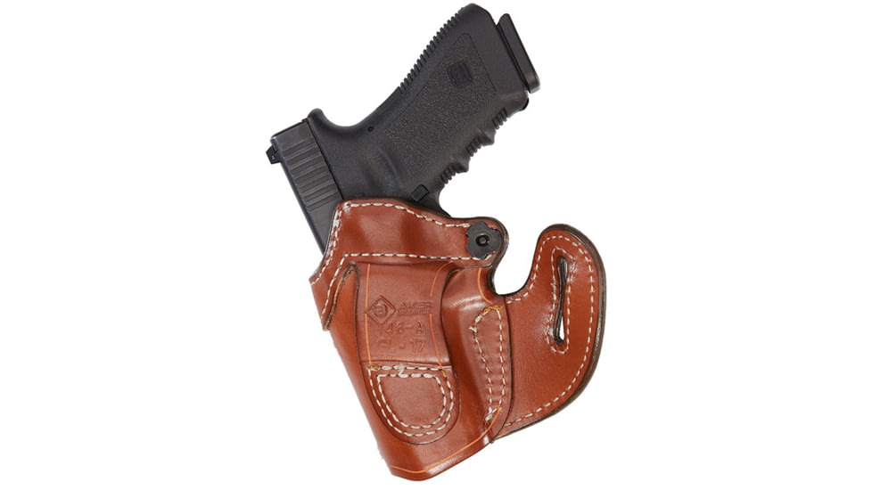 Aker Leather Specialist Open Top Belt Slide Holster, SIG Sauer P228/229, Left, Plain, Tan, H146ATPL-SS229