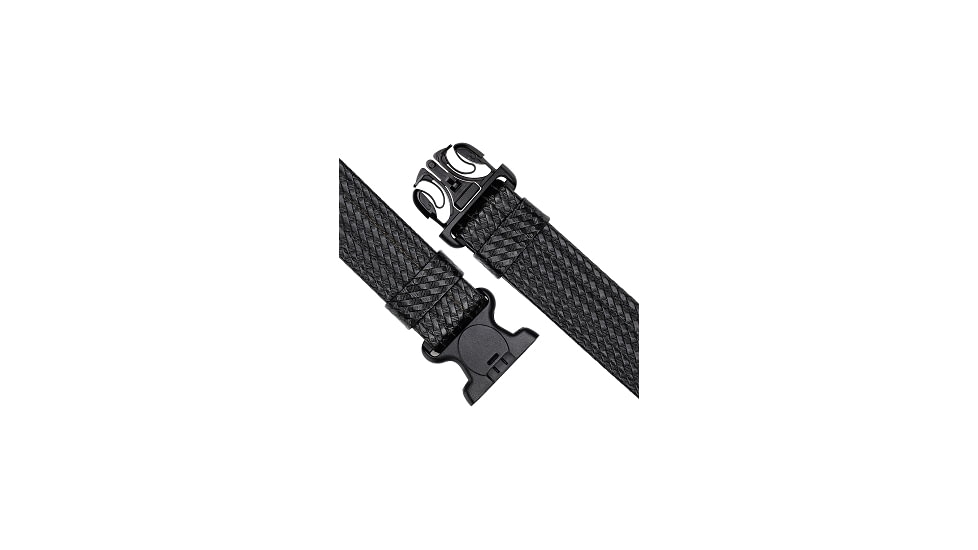 Aker Leather Tactical Basketweave Duty Belt w/ Hook Velcro, Black, LRG 38-40in, B02P-BW-LRG