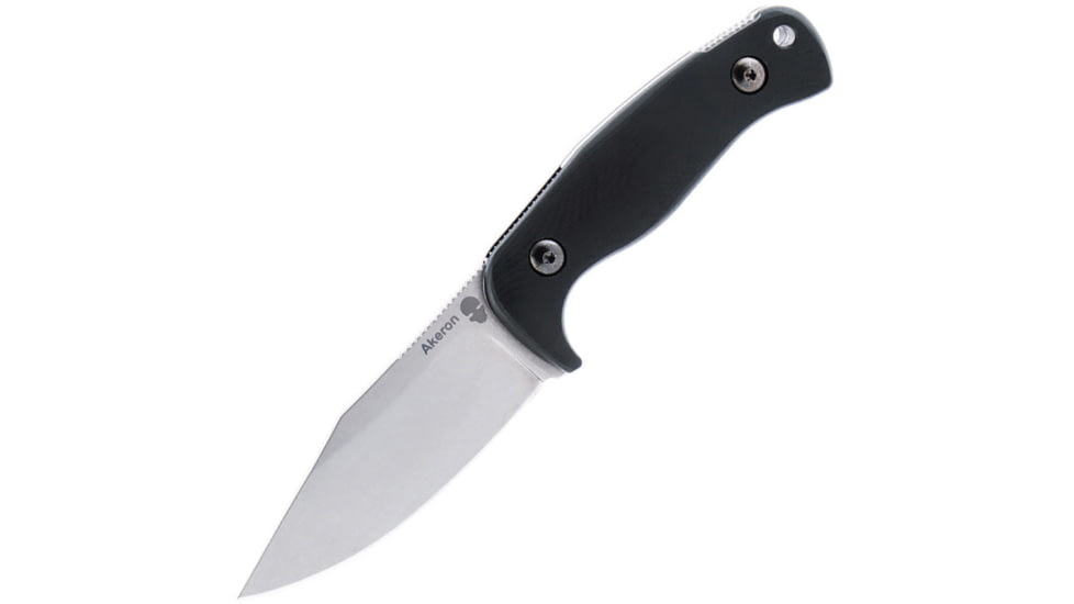 Akeron Eklipse by Tony Lopes Folding Knife, 3 stonewash finish Bohler N690 stainless blade, Black G10 handle, EKLIPSE BLACK G10/STONEWASH