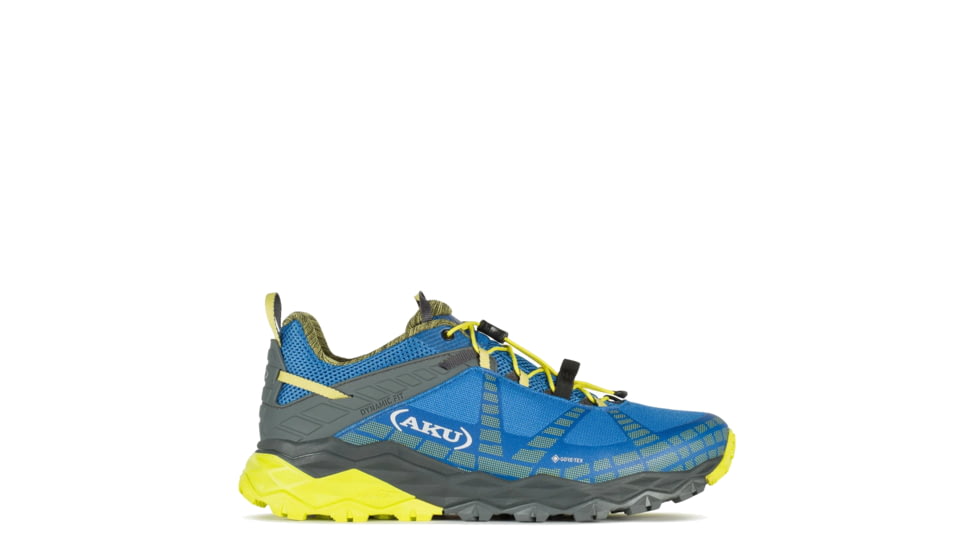 Aku FlyRock GTX Hiking Shoes - Men's, Blue/Lime, 8.5 US, 6985778.5