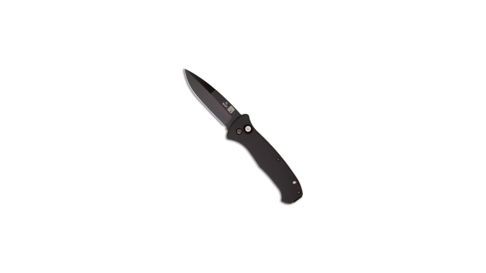 Al Mar Al Mar Sere Automatic Knife Black 3.5" Black AM-AS2B, Black, CPM S30V, adult, BHQ-2481