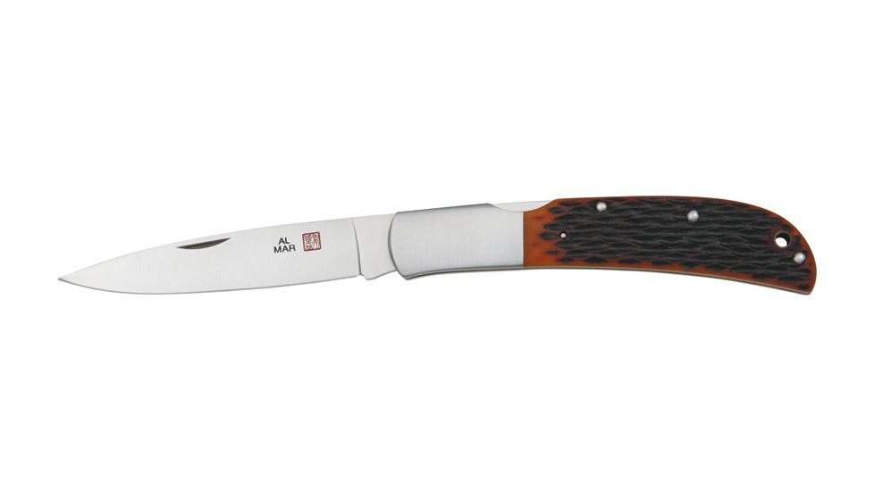 Al Mar Knives Eagle Classic Fold Knife, Dark Wood Handle AM1005HJB
