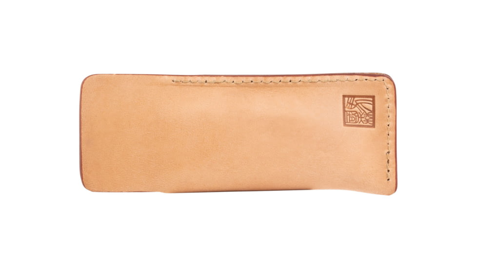 Al Mar Knives Honey Jigged Bone Series Folding Knife, 3.15 in TALON BLADE Traditional, Leather Slip Pouch, Honey Brown, Medium, AMK7004, EDEMO1