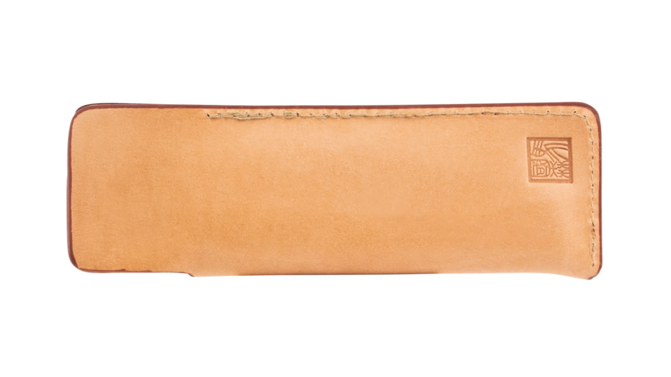 Al Mar Knives Honey Jigged Bone Series Folding Knife, 4.0 in TALON Blade, Traditional, Leather Slip Pouch, Honey Brown, Large, AMK7006