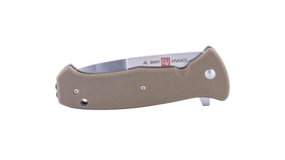 Al Mar Knives S.E.R.E. 2020 Coyote Series Folding Knife, Spring Assist, 8Cr 3.6 in, Traditional, Coyote, AMK2214