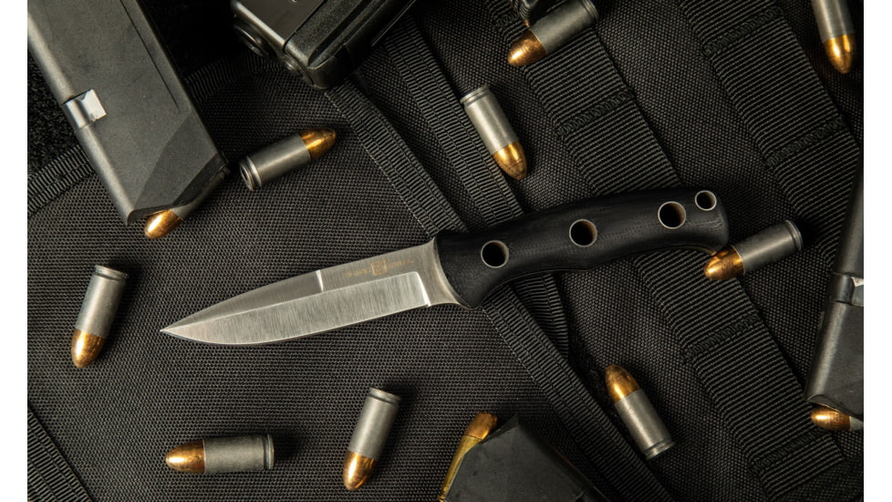 Al Mar Knives S.E.R.E. Operator 40 Fixed Blade Knife, 4in, D2, G10 Handle, Black, AMK5101