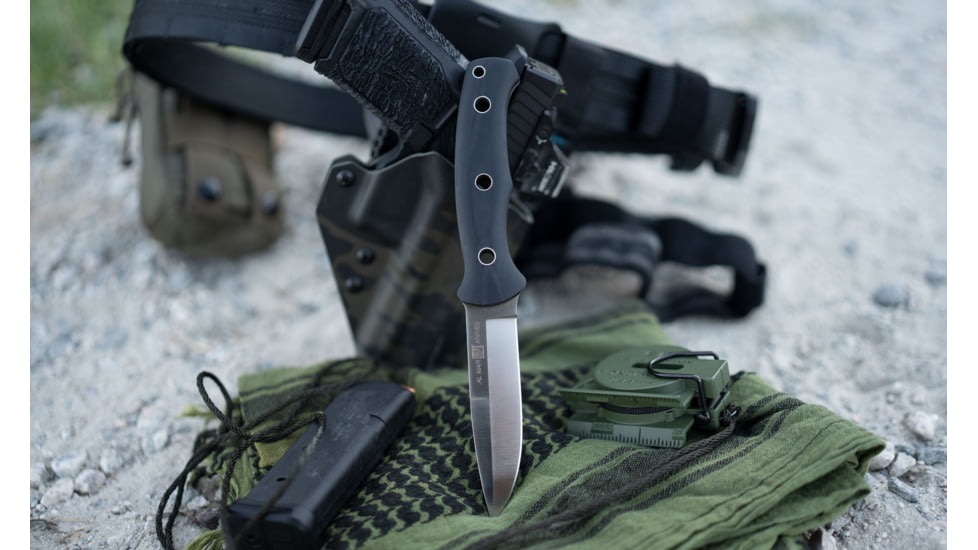 Al Mar Knives S.E.R.E. Operator 40 Fixed Blade Knife, 4in, D2, G10 Handle, Black, AMK5101