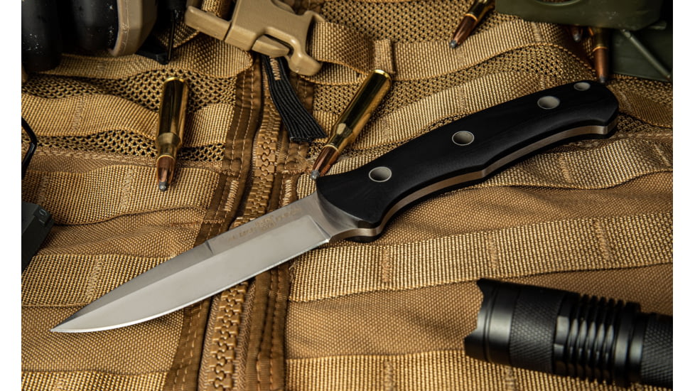 Al Mar Knives S.E.R.E. Operator 40 Fixed Blade Knife, 4in, D2, G10 Handle, Black, AMK5101