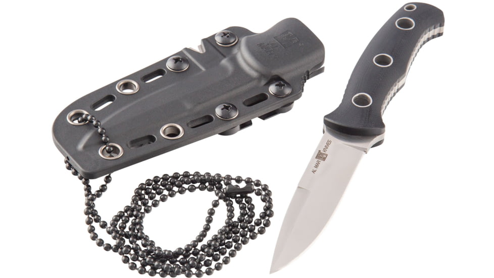 Al Mar Knives S.E.R.E. Operator 30 Fixed Blade Knife, 3in, D2, G10 Handle, Black, AMK5100