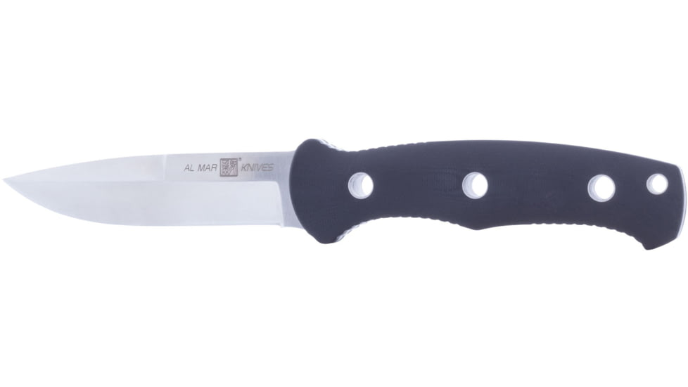 Al Mar Knives S.E.R.E. Operator 40 Fixed Blade Knife, 4in, D2, G10 Handle, Black, AMK5101