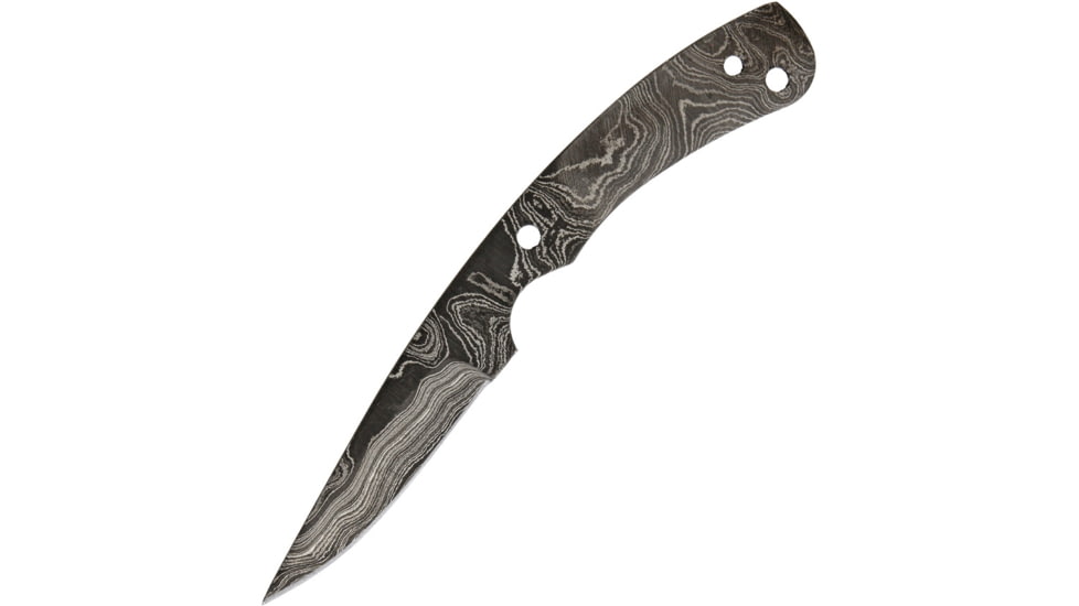 Alabama Damascus Steel ADS056 6.5in Damascus Knife Replacement Blade, Damascus Knife Blades, 6.5in Overall, 2.75in Blade, One Piece Damascus Steel Construction, ADS056 DKG