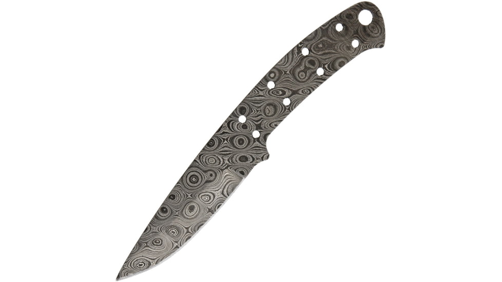 Alabama Damascus Steel ADS088 6.5in Damascus Knife Replacement Blade, Damascus Knife Blades, 6.5in Overall, 2.75in Blade, One Piece Damascus Steel Construction, ADS088