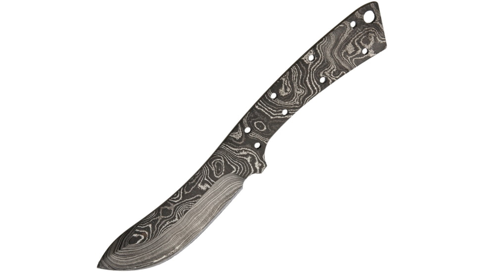 Alabama Damascus Steel Damascus Knife Replacement Blade, Damascus Knife Blades, 7.5in Overall, 3.25in Blade, One Piece Damascus Steel Construction, ADS032 DKG