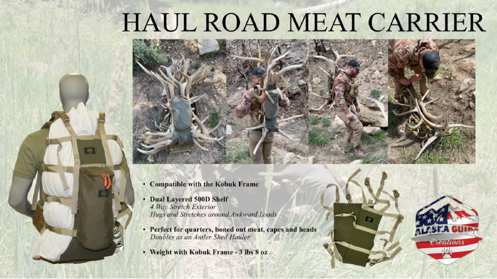 Alaska Guide Creations Haul Road Meat Carrier, Ranger Green, One Size, HRM