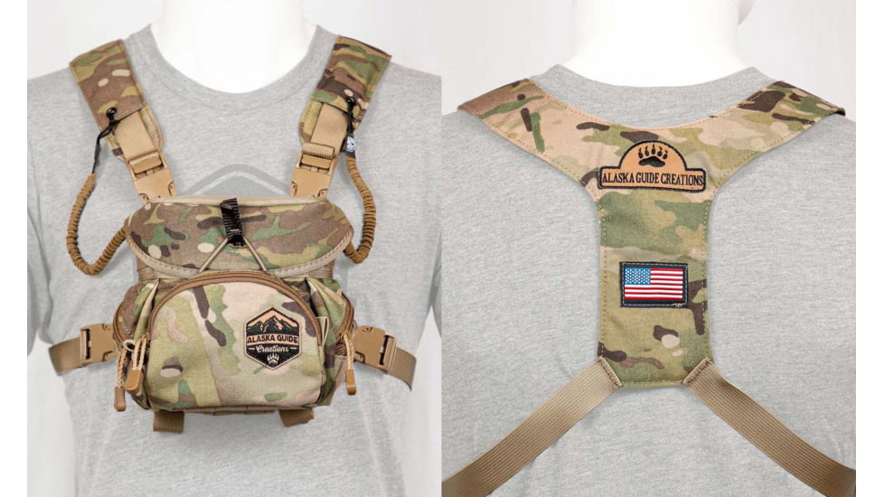 Alaska Guide Creations Kodiak Cub Gen L Binocular Harness, Multicam, KC-L-MC