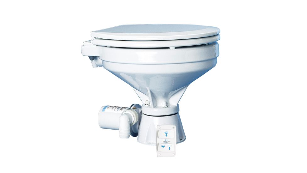 Albin Pump Marine Toilet Silent Electric Comfort - 12V 73548