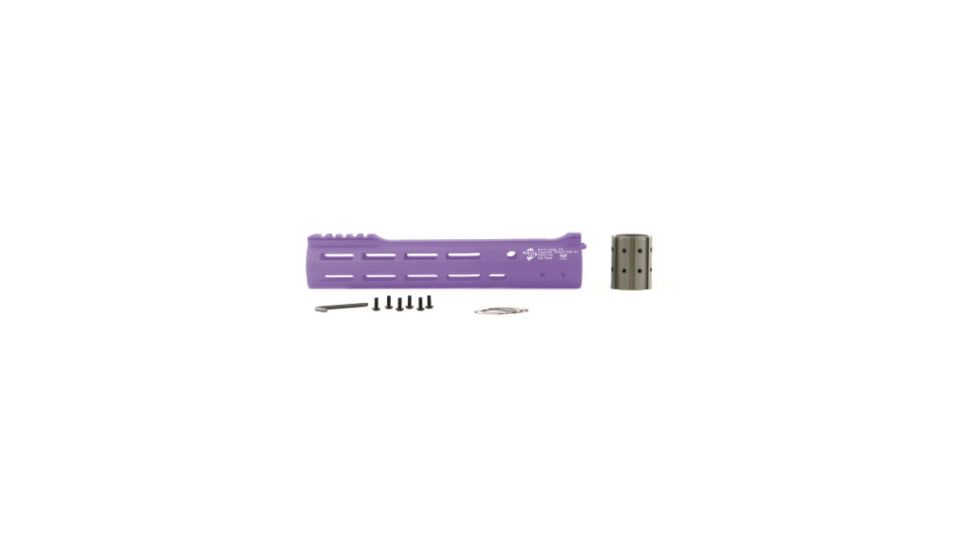 ALG Defense 10in Ergonomic Modular Railed Handguard - V2 M-LOK, Purple, 10in 05-316P