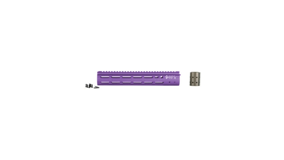 ALG Defense 12in Ergonomic Modular Railed Handguard - V3, Purple, 12in 05-321P