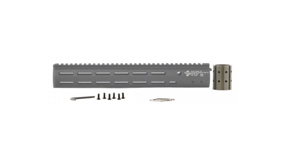 ALG Defense 13in Ergonomic Modular Railed Handguard - V3, Gray, 13in 05-322G