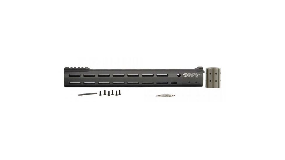 ALG Defense 15in Ergonomic Modular Railed Handguard - V2 M-LOK, Gray, 15in 05-319G