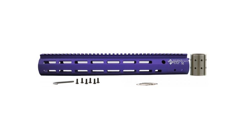 ALG Defense 15in Ergonomic Modular Railed Handguard - V3, Purple, 15in 05-323P