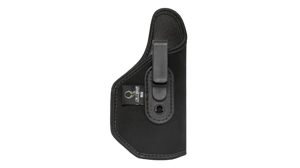 Alien Gear Holsters Grip Tuck Universal Holster, Compact w/Light, Single Stack, Right, Black, GTCSRHL1