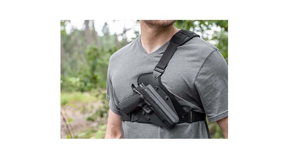 Alien Gear Holsters Cloak Chest Holster, Glock 29/30, Right Hand, Black, Regular, 00193858308517